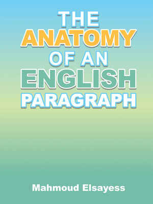 cover image of The Anatomy of an English Paragraph